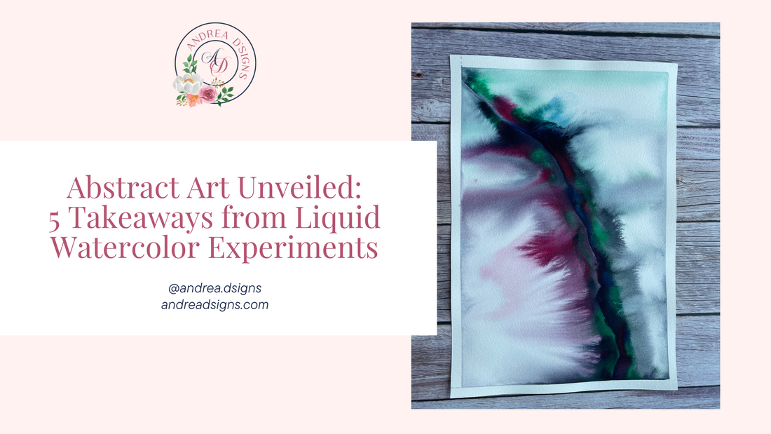 Abstract Art Unveiled: 5 Takeaways from Liquid Watercolor Experiments