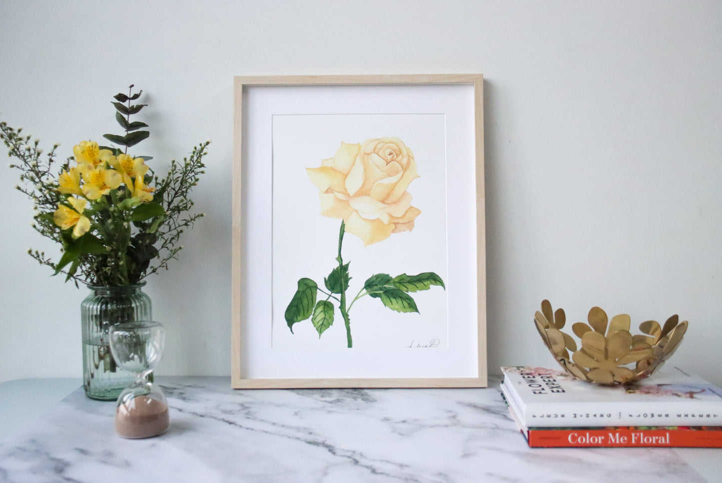 NEW! Muted Cream Rose Fine Art Print