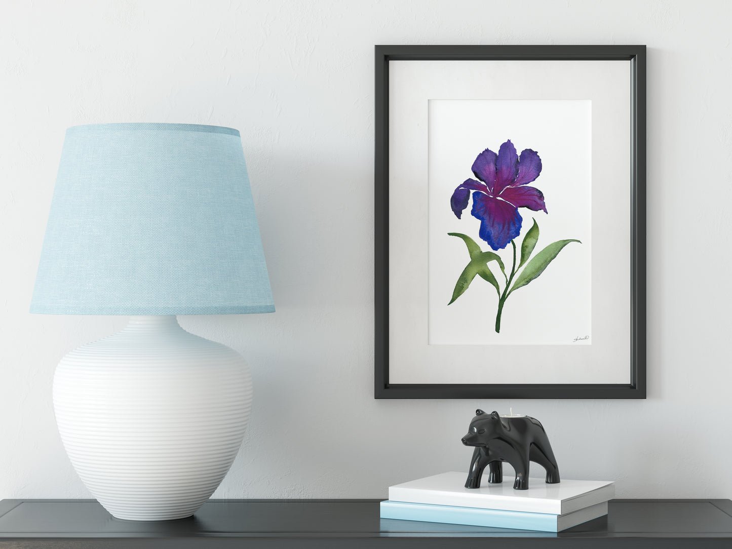 Set of 5, Bearded Iris Collection of Watercolor Fine Art Prints